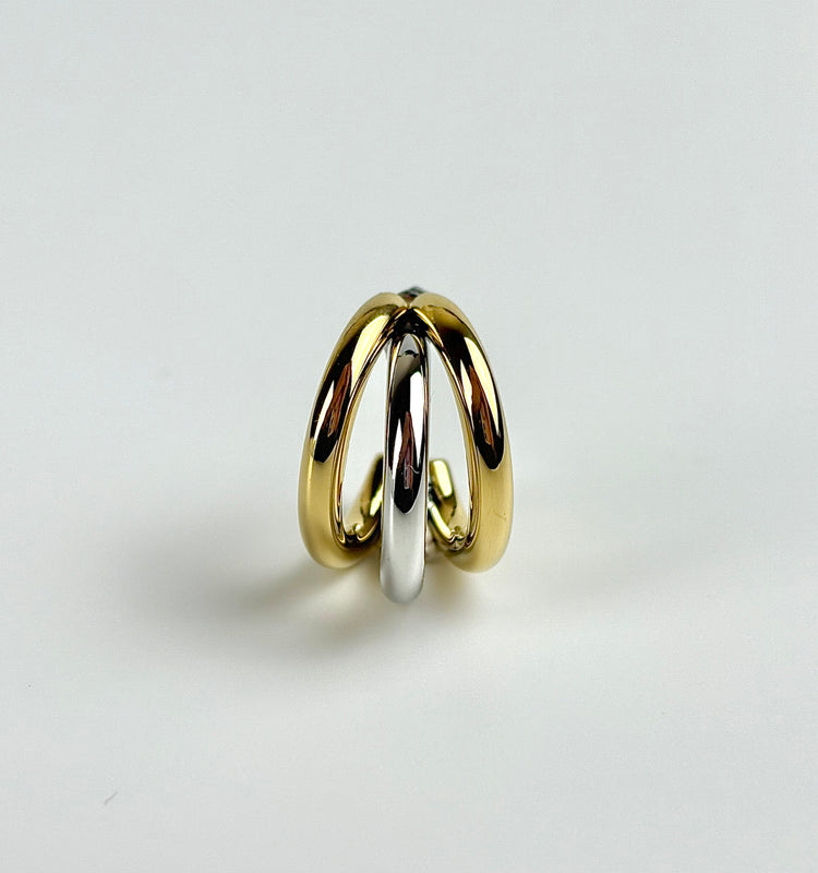 Orecchino Triple Glow (Bicolor)