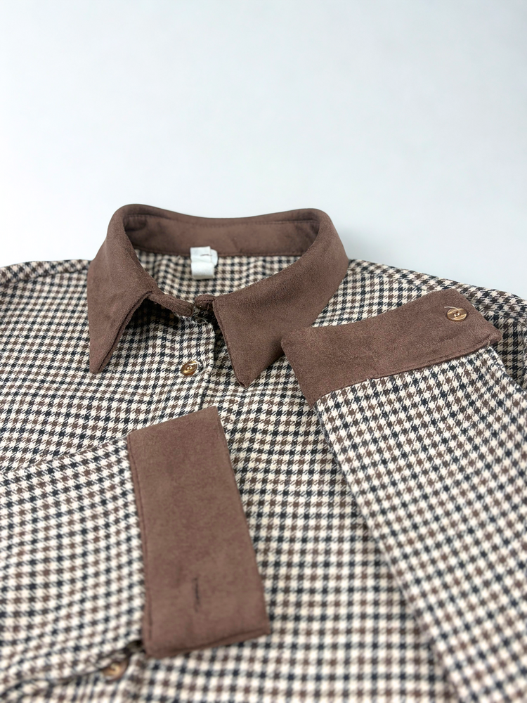 Camicia British Brown