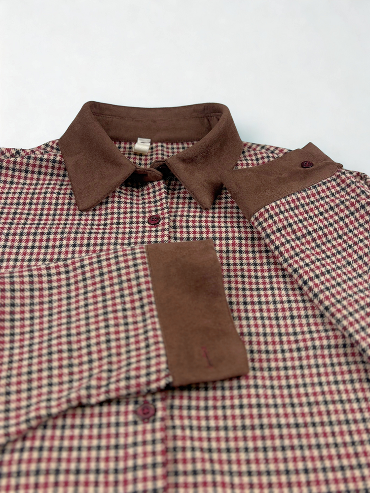 Camicia British Brown/Red