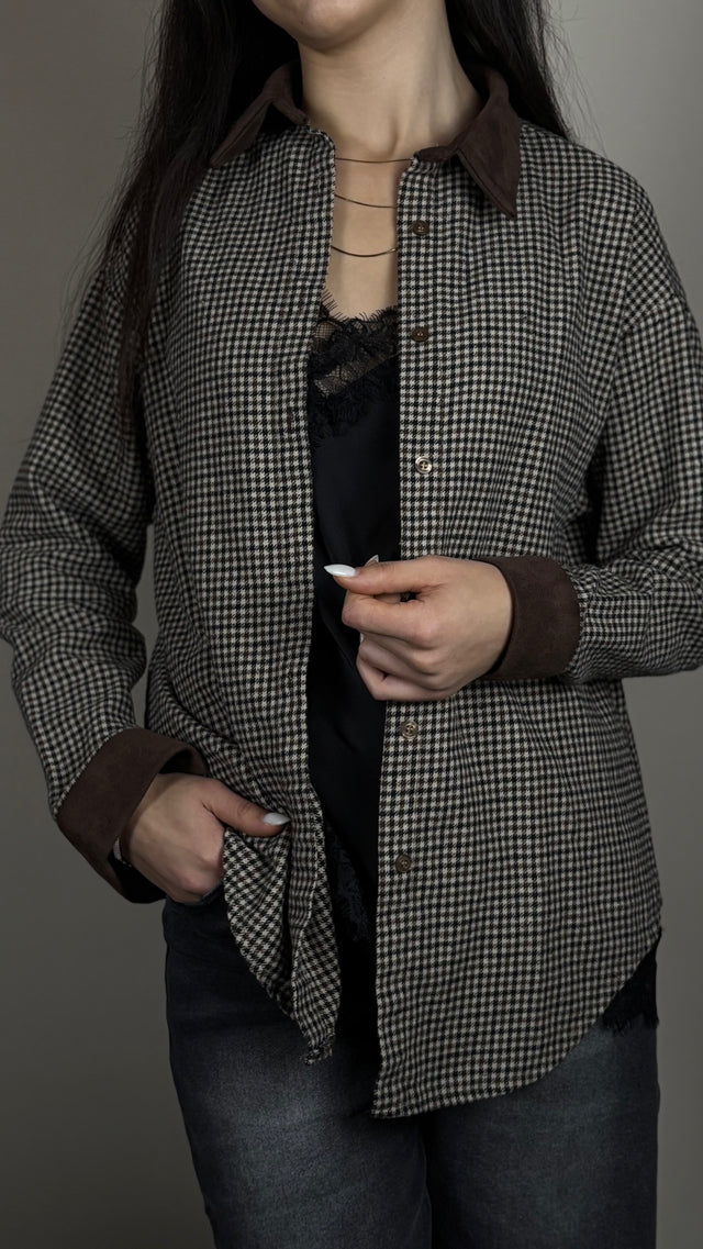 Camicia British Brown