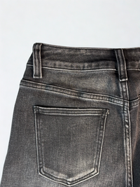 Shiny Black Denim – Jeans nero con micro-strass da donna